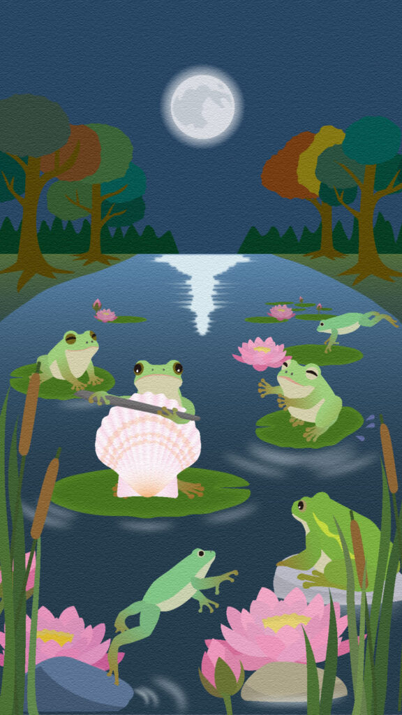 トップビジュアルだれのたからもの?カエルのパーティ